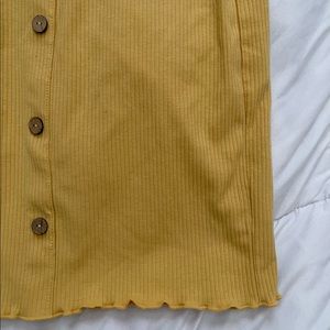 Yellow mini dress